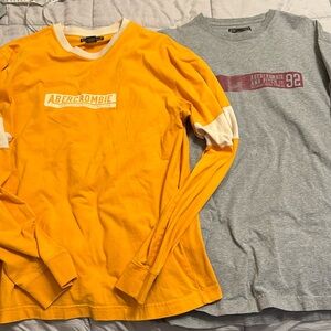 2 items- Vintage Abercrombie&Fitch long sleeve shirts